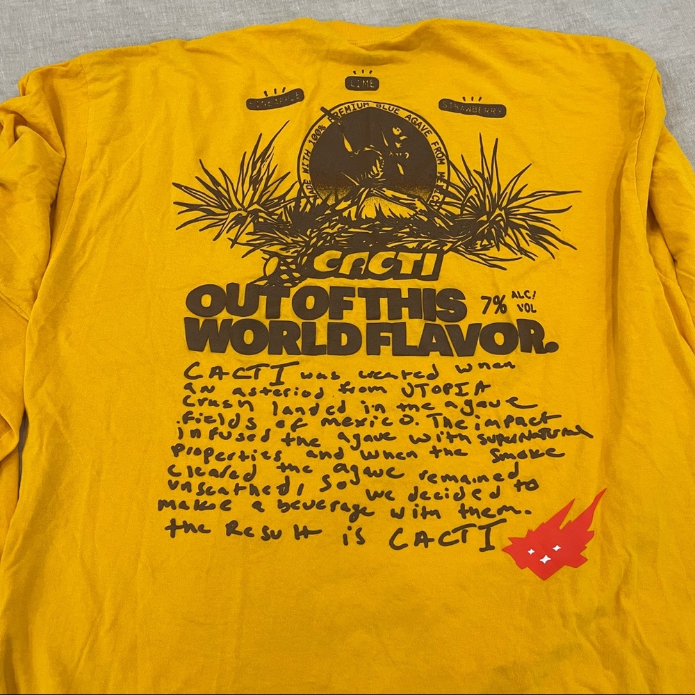 Travis Scott Cacti Mono Seal Heritage t shirt (xL)